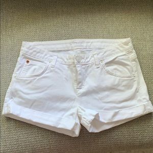White Hudson Jeans Shorts